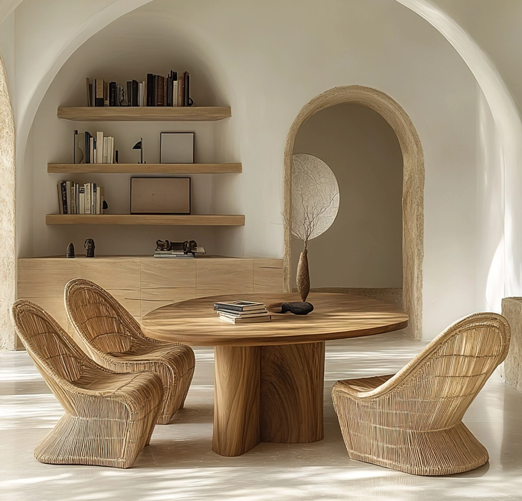 Tables à manger et espace bureau
