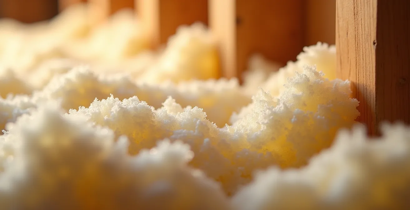 Image thermographique d'un mur montrant les zones froides dues à une mauvaise installation